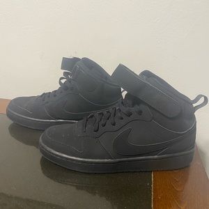Black Air Force 1 High Top Sneakers
